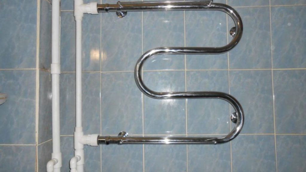 Установка полотенцесушителя