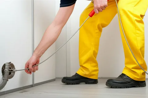 Устранение засора тросом