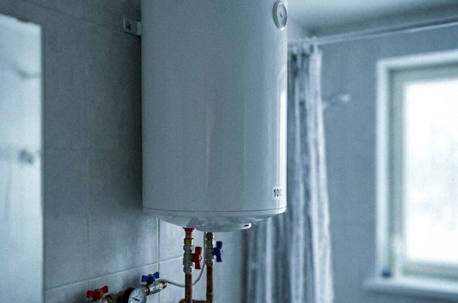 Boileri valimine Tallinnas – 100-liitrine boiler paigaldatud vannitoas