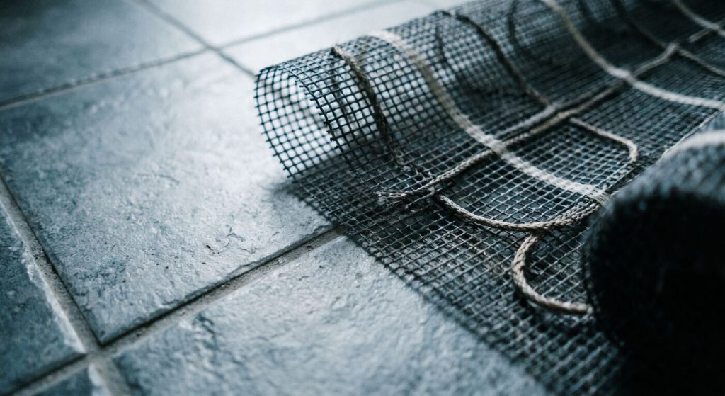 Elektrilise põrandaküttemati paigaldus vannitoas – põrandakütte paigaldus