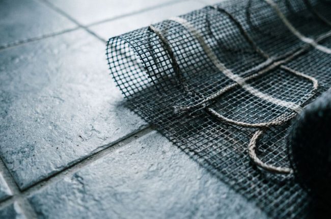 Elektrilise põrandaküttemati paigaldus vannitoas – põrandakütte paigaldus