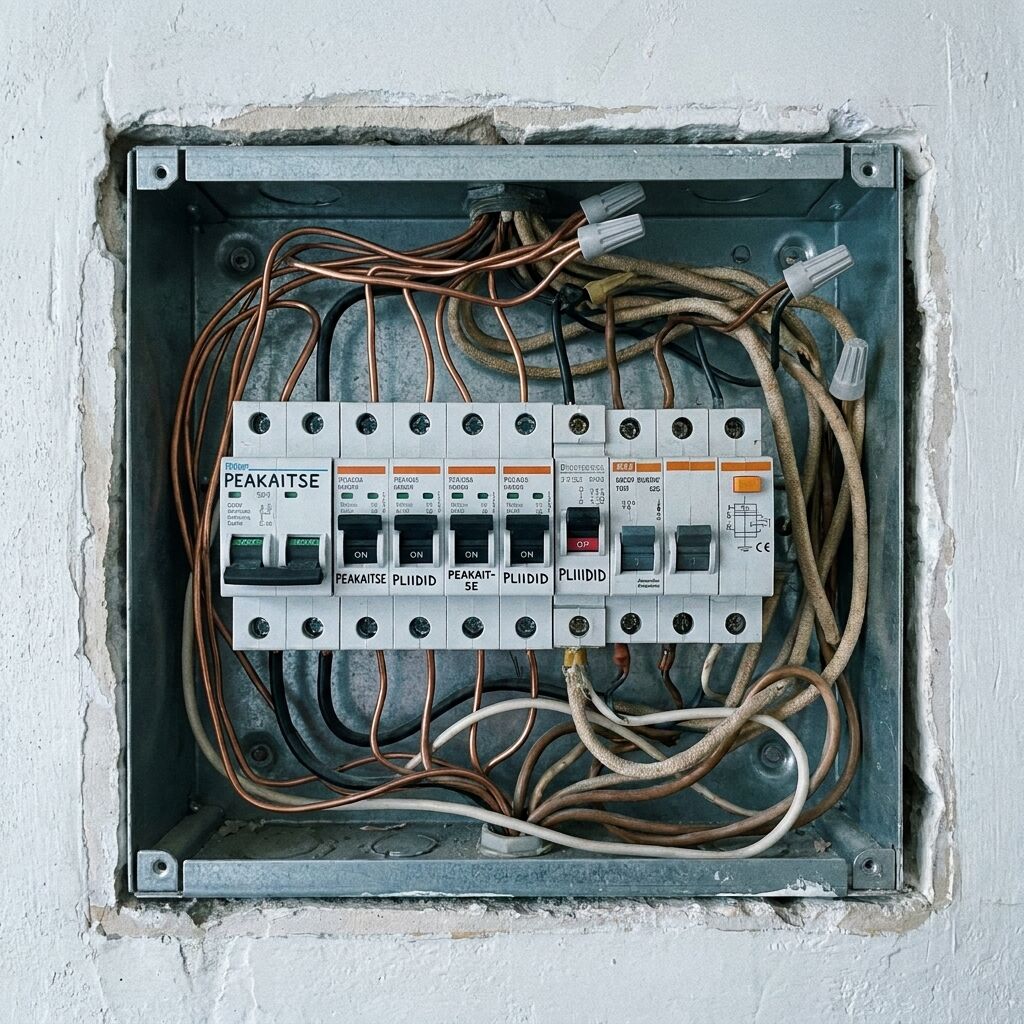 elektrijuhtmestiku vahetus hruštšovka remont tallinn – uus kilp vaskjuhtmetega