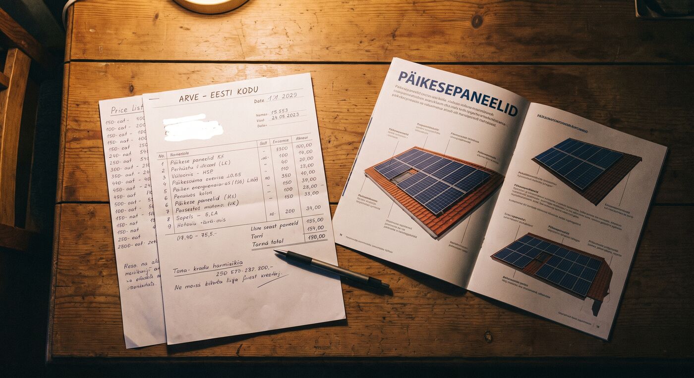 Päikesepaneelide hoolduse hind Tallinnas – hinnakiri