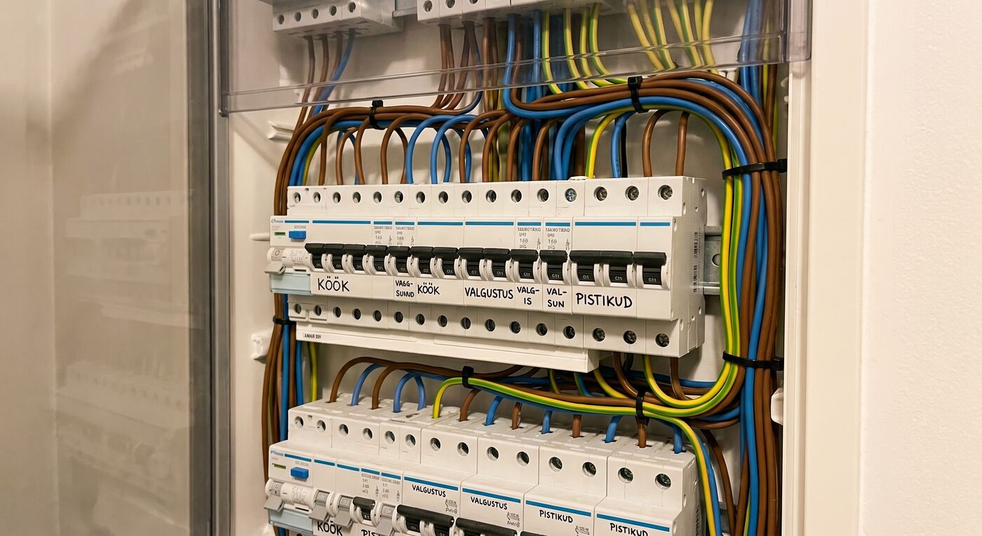 Elektritööd korteri renoveerimisel – uus elektrikilp ja kaitselülitid Tallinnas