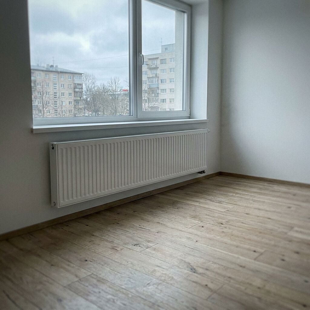 Замена радиатора в Таллинне — новый панельный радиатор в квартире