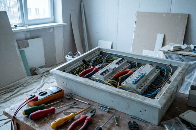 Электрик в Таллинне: замена проводки, электрический щит с автоматами