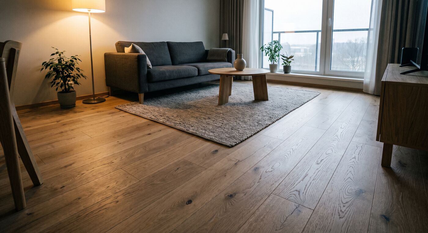 Uus laminaatpõrand Tallinna korteris