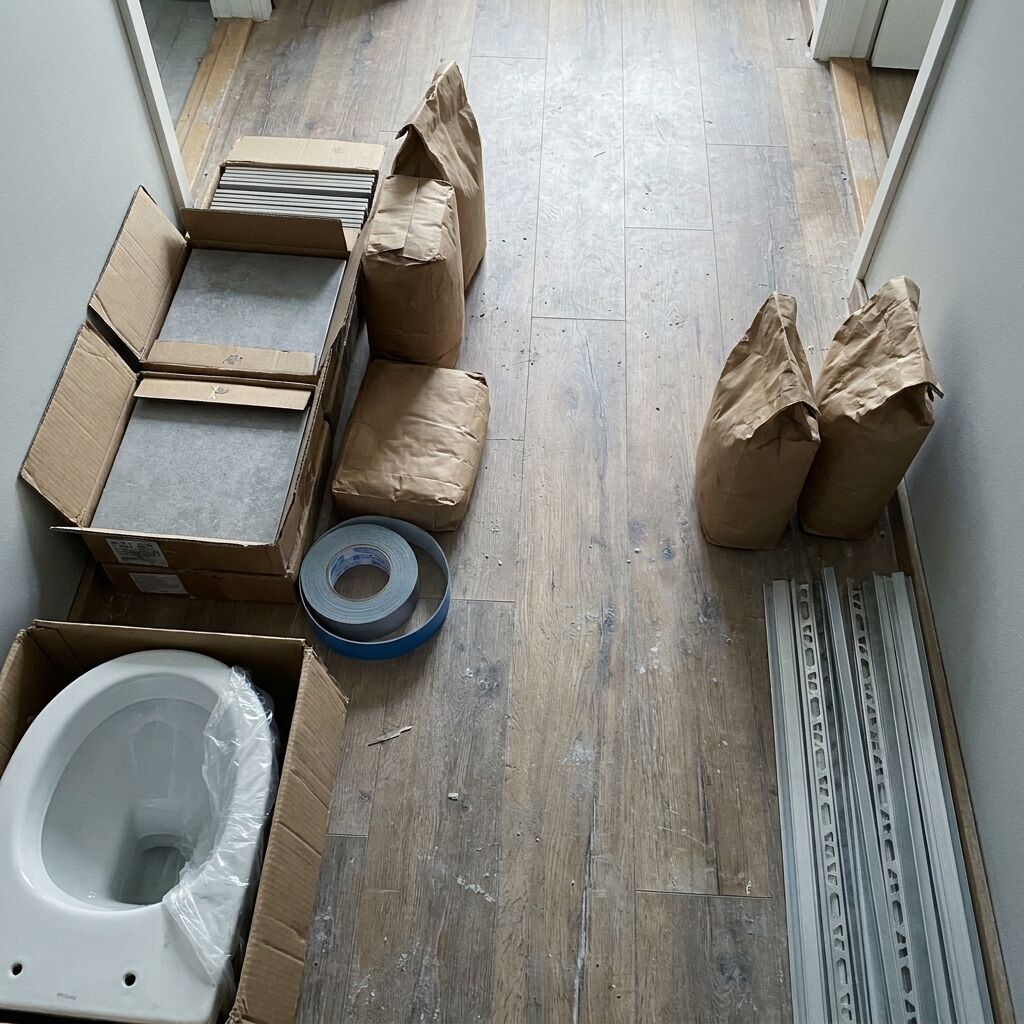 Vannitubade remont: plaadid, segud ja sanitaartehnika korteri esikus