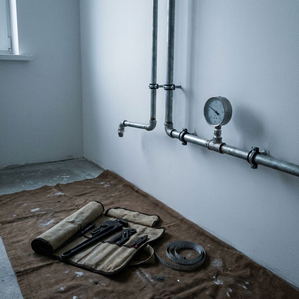 Испытание на плотность после замены газовой трассы в квартире в Таллинне